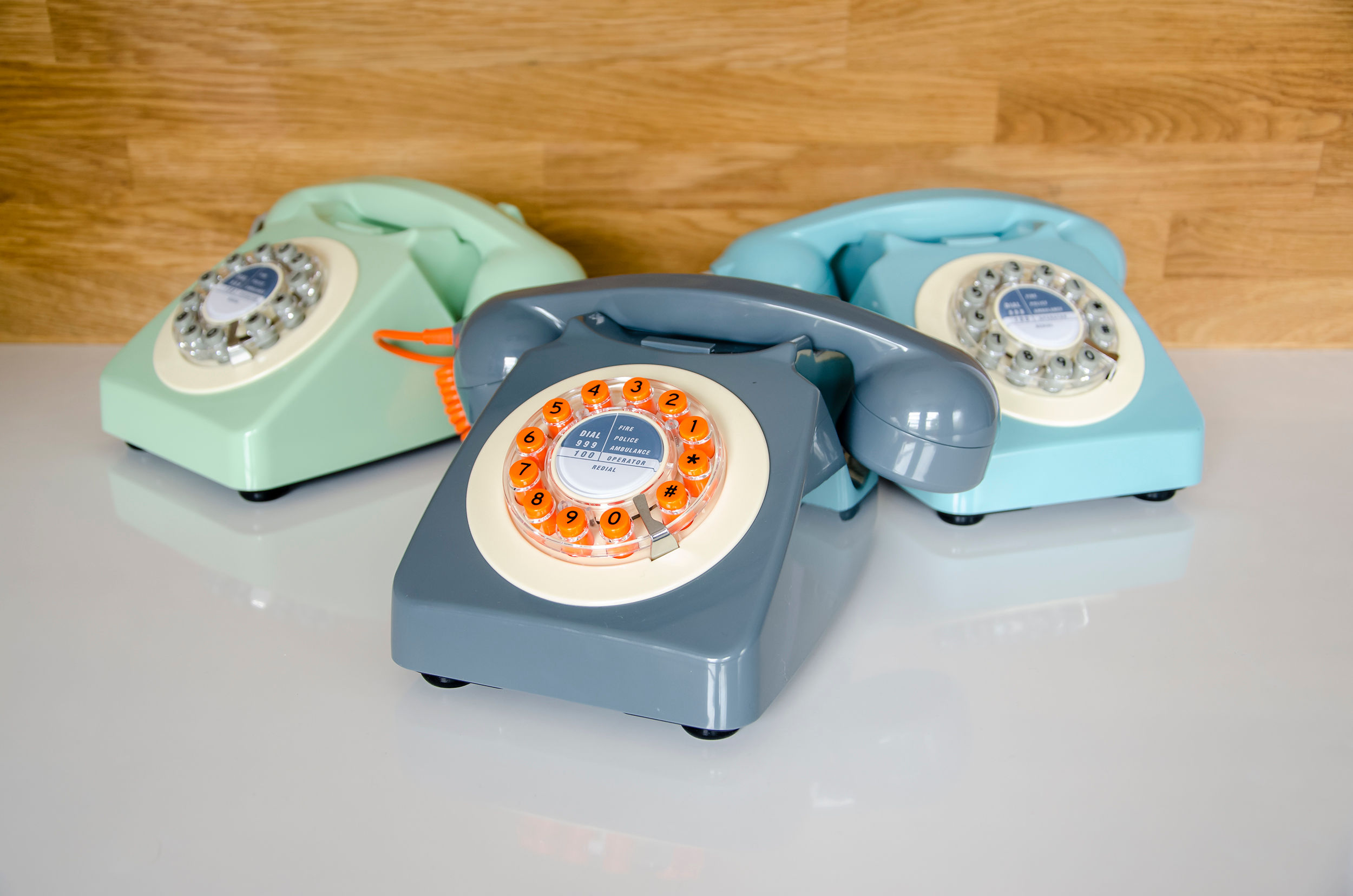 Teléfono retro Gris Hormigón