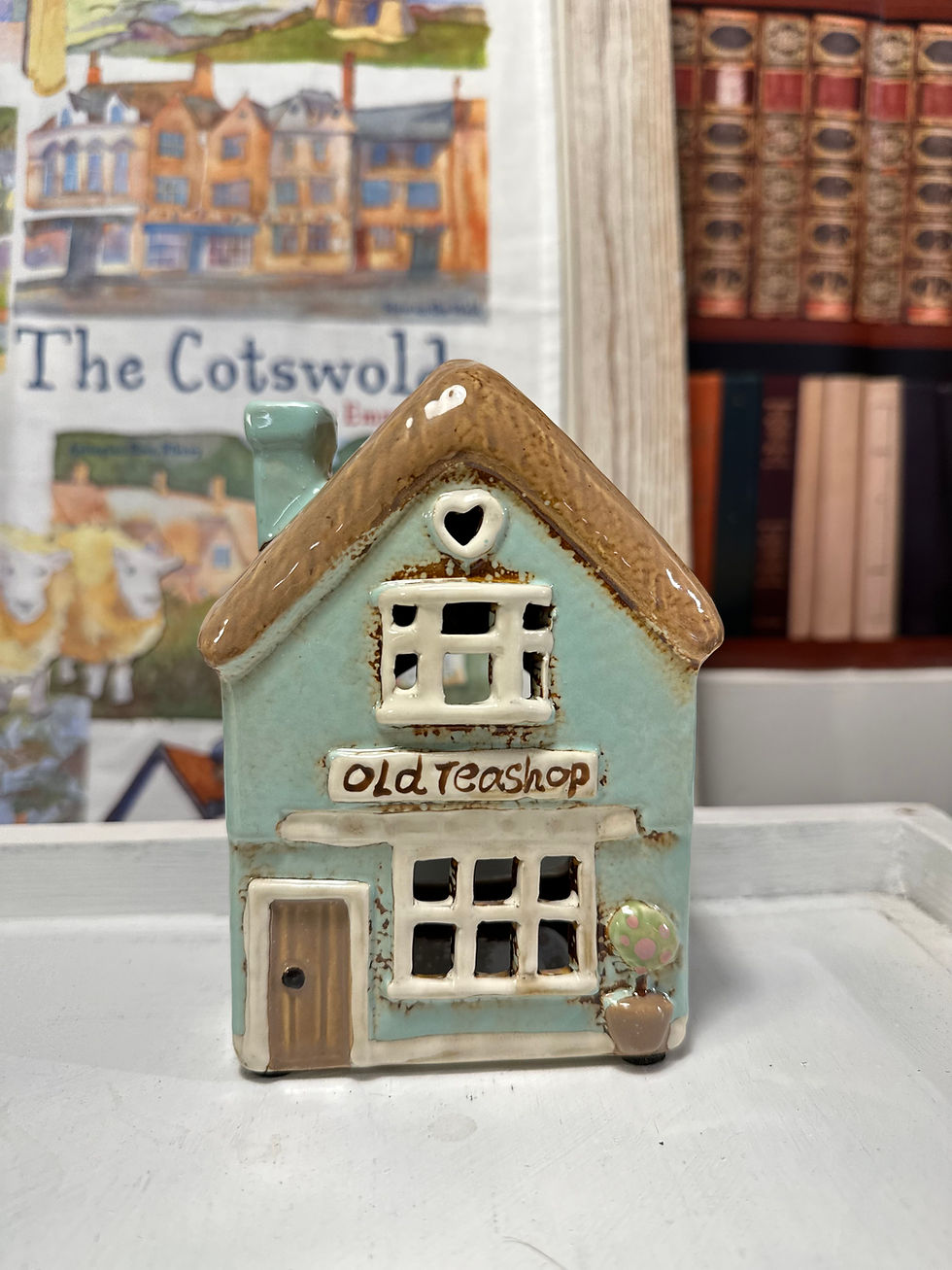 Miniatura: Portavela Casita inglesa Old Tea Shop