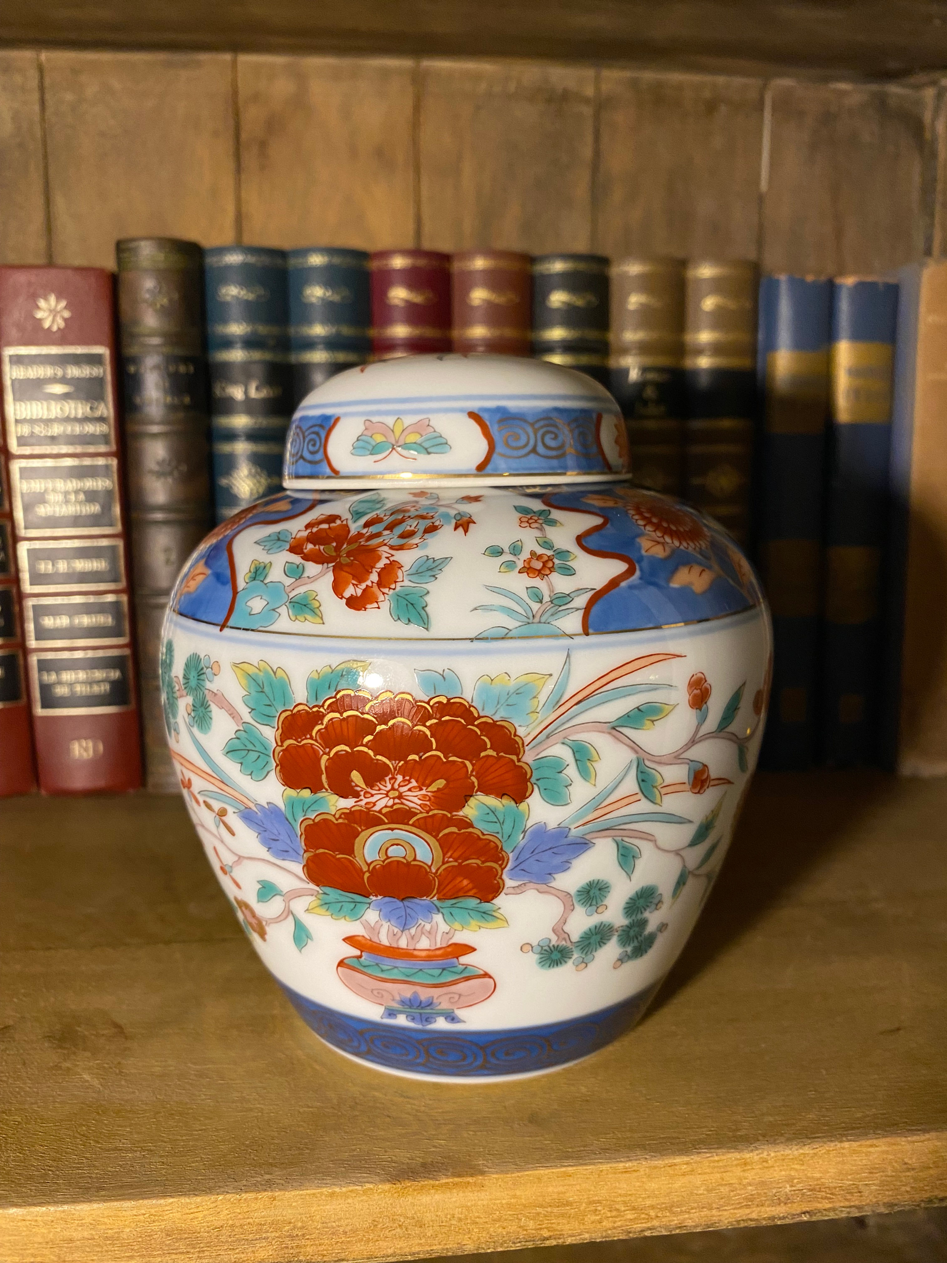 Jarrón porcelana vintage Gold Imari 15cm