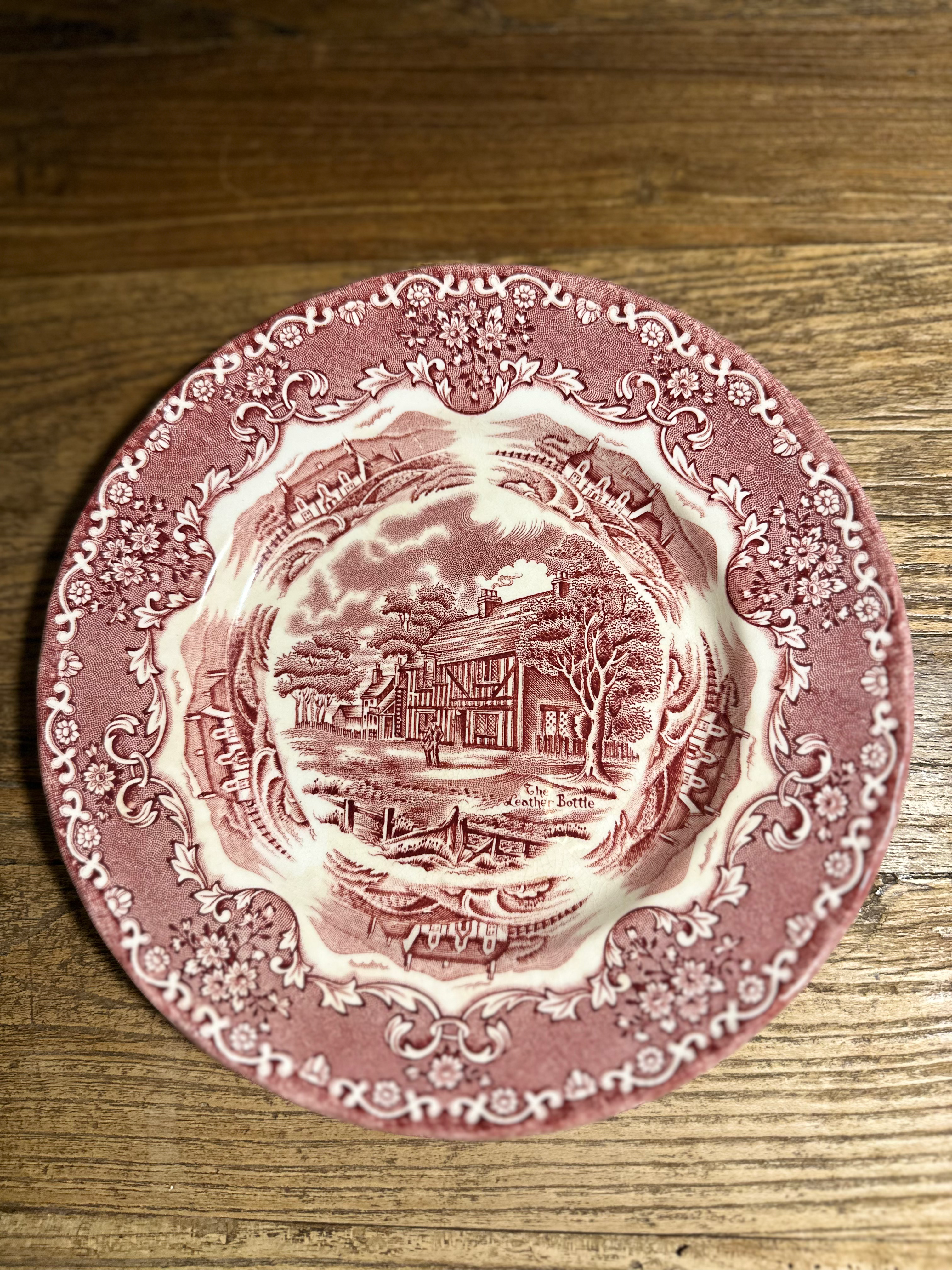 Plato postre porcelana vintage Grindley & co 20cm