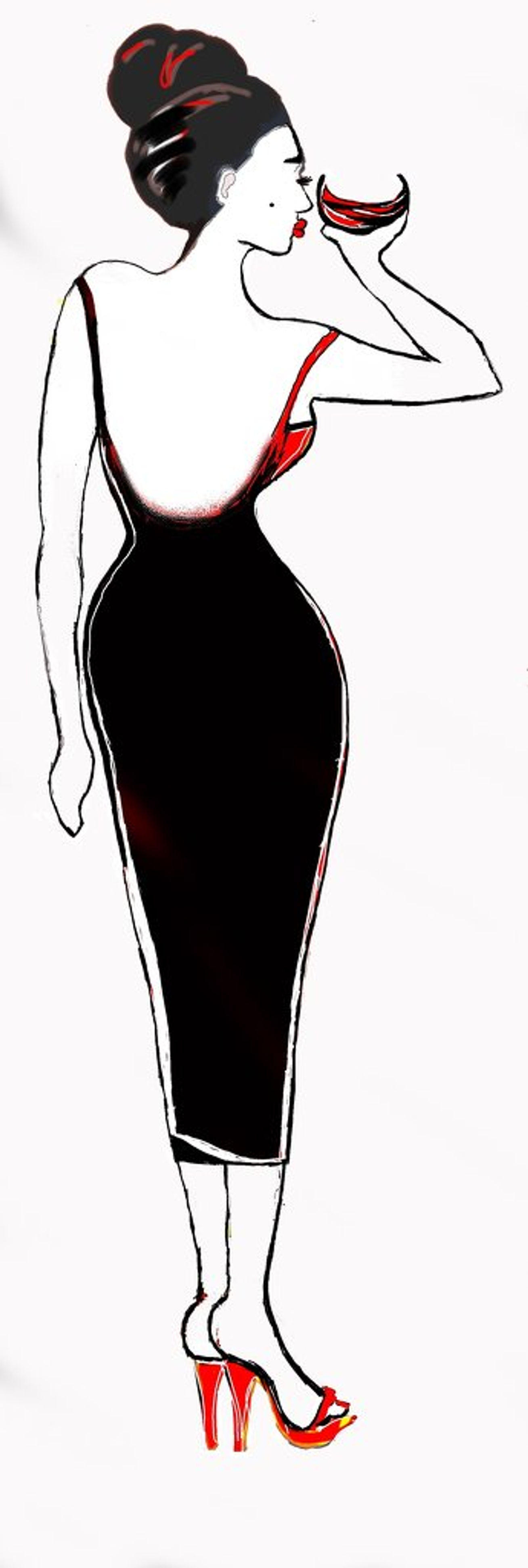 Lady in the Black Dress