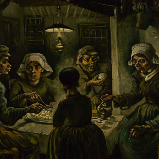 I mangiatori di patate di Vincent Van Gogh esposto al Museo Van Gogh