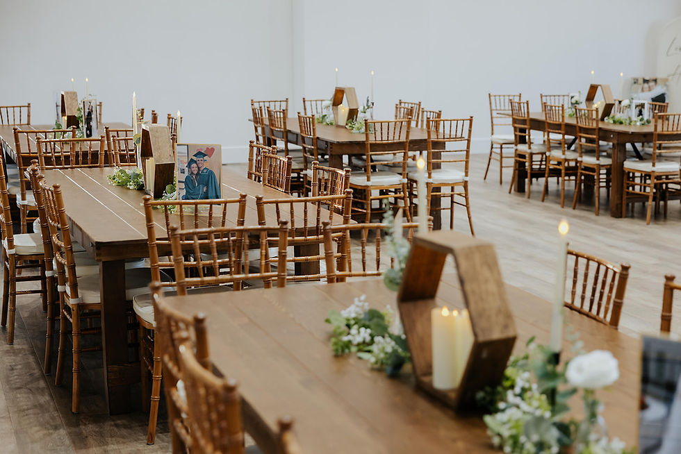wedding luncheon setup