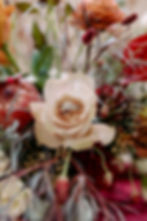 wedding ring in flowers