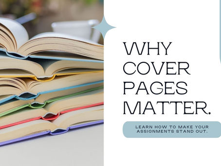 Why Cover Pages Matter in Academic Assignments