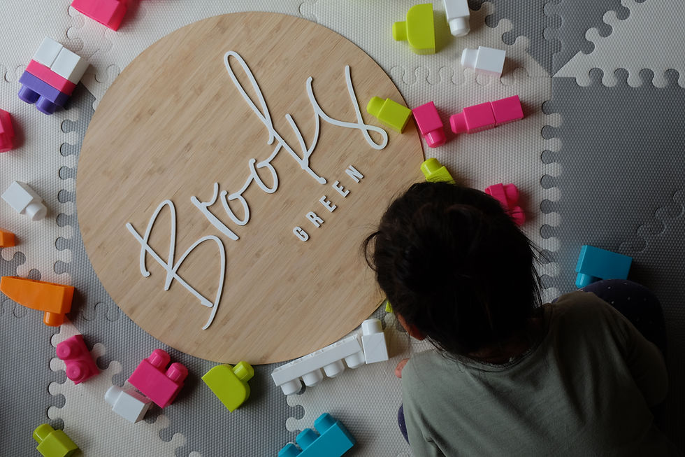 Thumbnail: Custom round plaque - 30 to 60cm