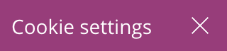 Cookie settings icon