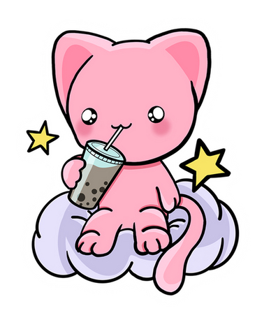 Cat drinks boba 6in.png