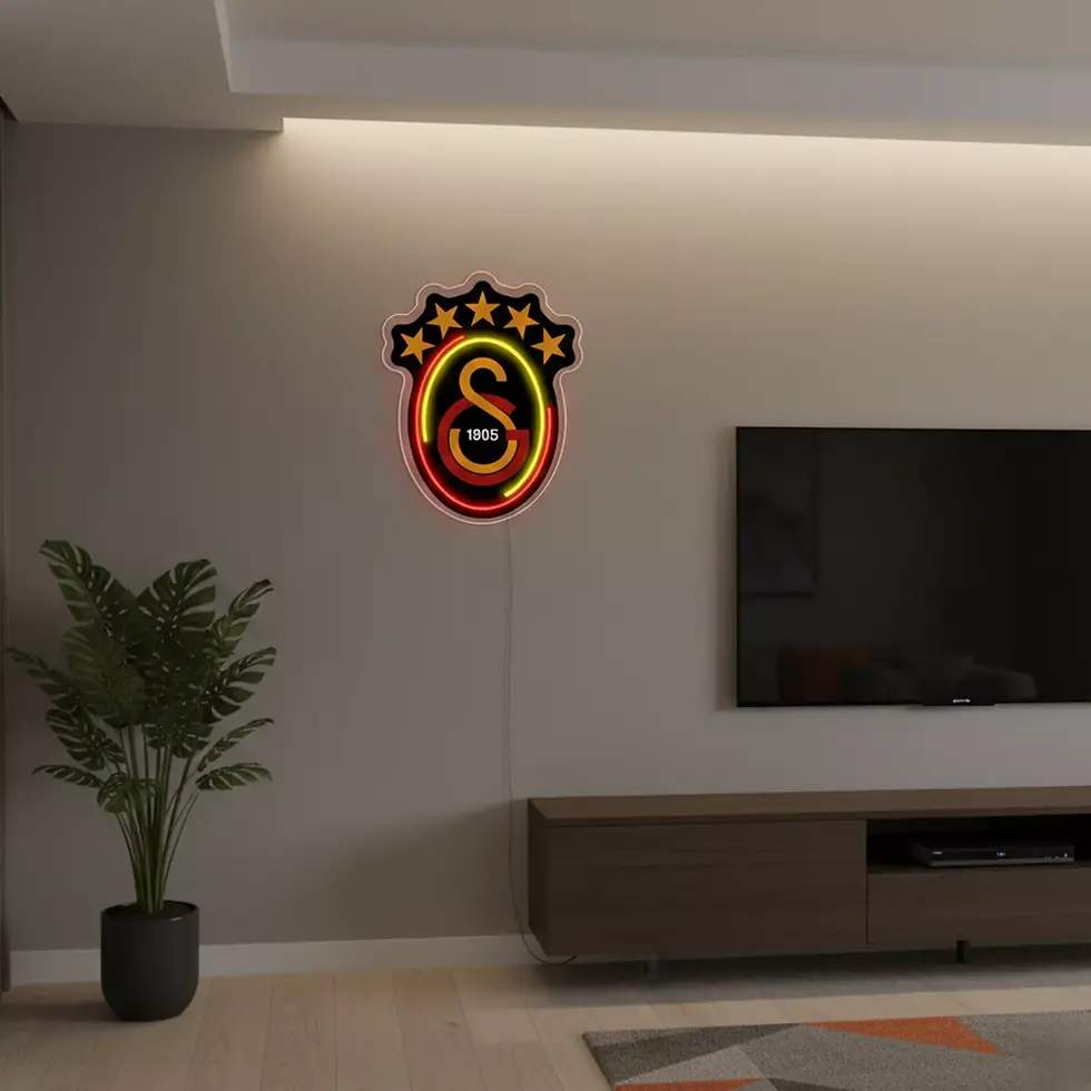Küçük resim: Galatasaray Neon Led Işıklı Duvar Dekoru