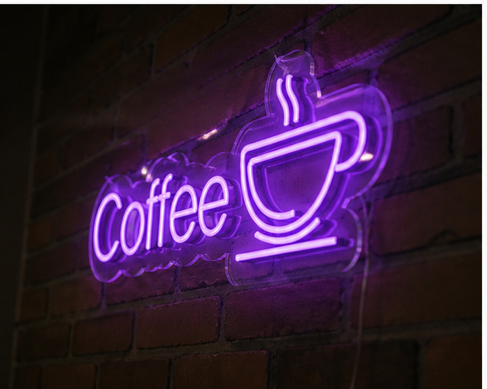 Coffee Cafe Kafe Neon Tabela