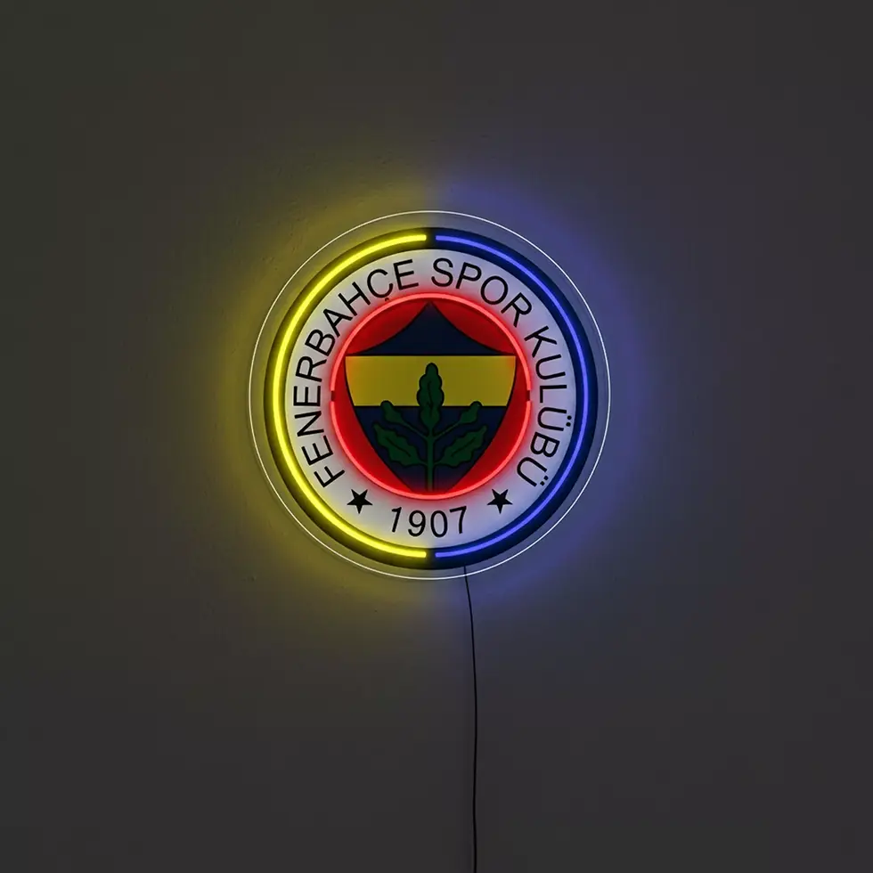 Küçük resim: UV Baskılı Fenerbahçe Logo Neon Tabela