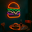 Thumbnail: Hamburger Şekilli Neon Tabela