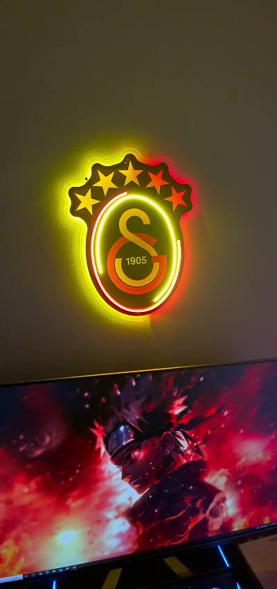 Küçük resim: UV Baskılı Galatasaray Logo Neon Tabela - LFT-U-107 | LoftNeon