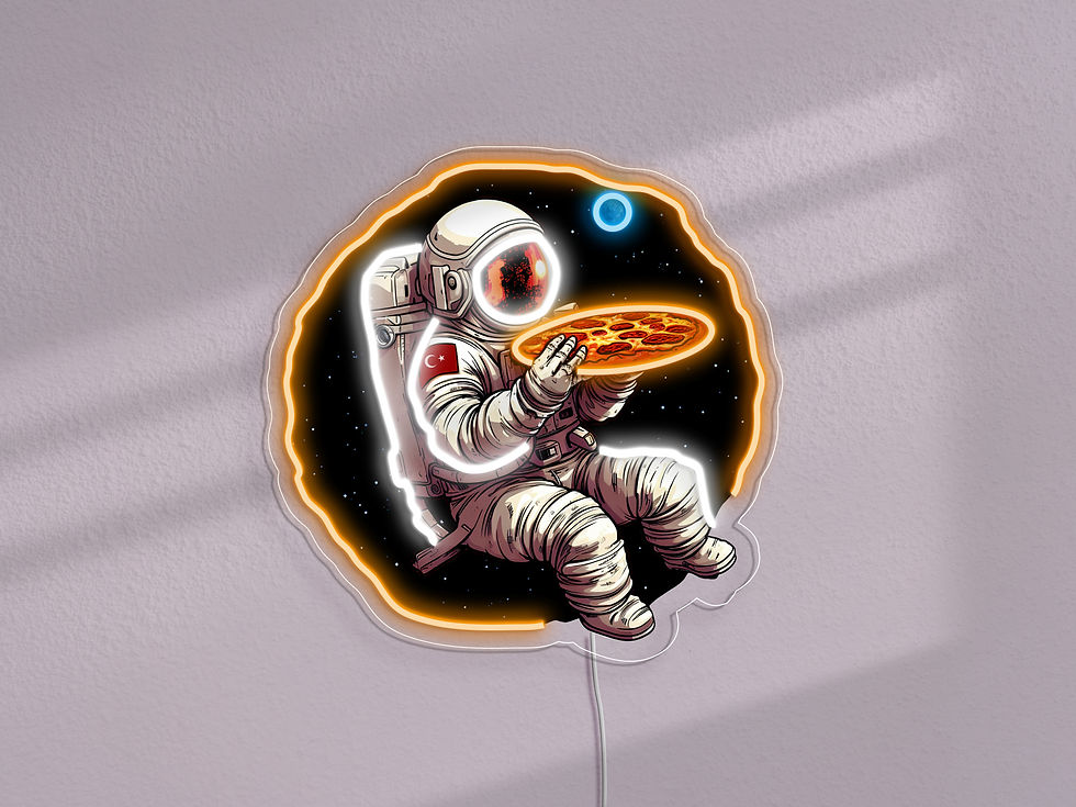 Pizza Astronot Neon Tabela