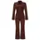 Thumbnail: Women's Fitted Jumpsuit for Fall/Winter. High Waist, Casual. Straight Jumpsuit
