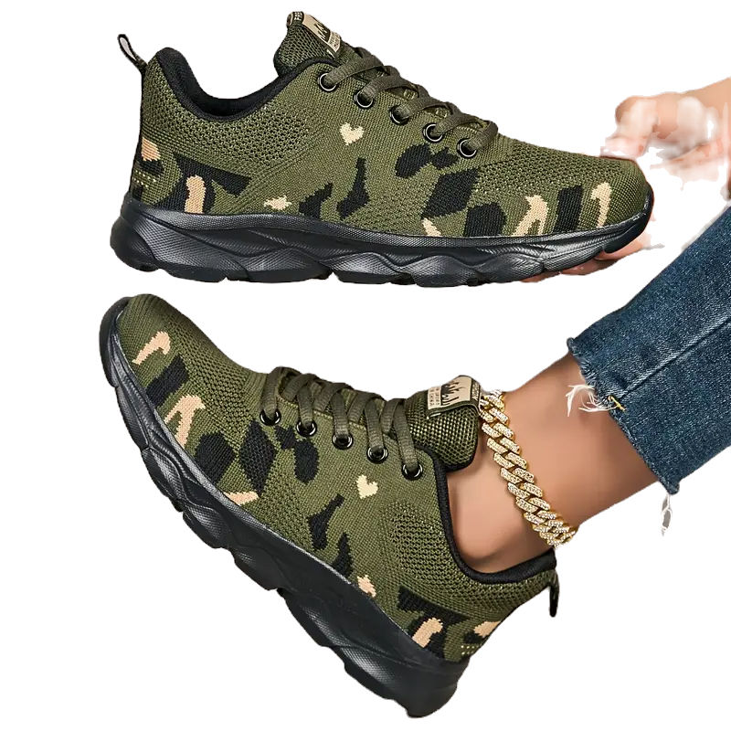 Thumbnail: Women Orthopedic Camouflage Sneakers