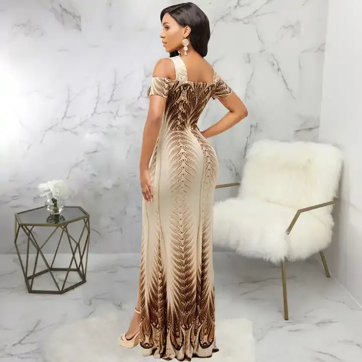 Thumbnail: Beige Dress Back View