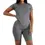 Miniaturbild: Top Quality Womens 2 Piece Short Sets Casual, Exercise Outfit for Leisure Walkin
