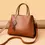 Thumbnail: New Fashion Versatile Texture Hand-made Luxury Women's Shoulder Genuine Leather