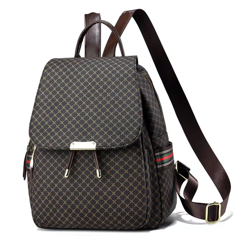 High Quality Backpack Night Market Small Plaid Hidden Hook