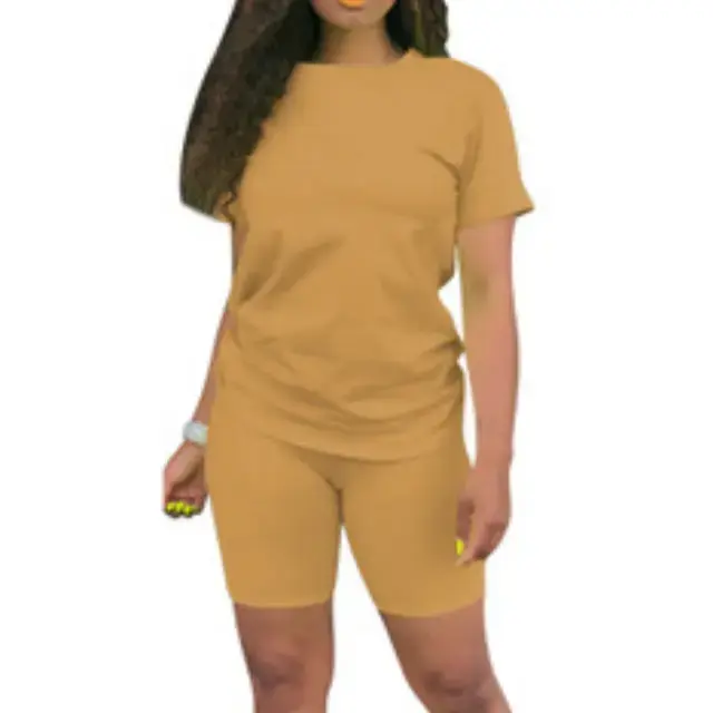 Thumbnail: Top Quality Womens 2 Piece Short Sets Casual, Exercise Outfit for Leisure Walkin