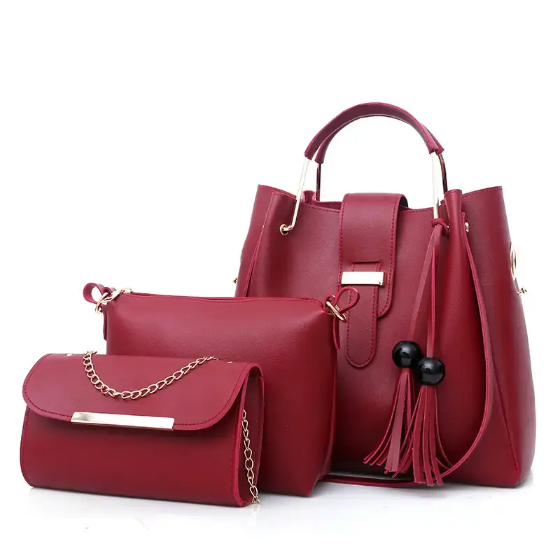 Miniaturbild: Luxury Handbag, Classy, Leather, Comes in 3 Pieces