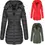 Miniatura: Long Slim-fit Cotton-Padded Jacket