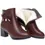 الصورة المصغرة: High Quality Fashion Outdoor Winter Women Shoes Leather Thick Sole Short Heel
