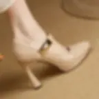 Beige Shoe Side View