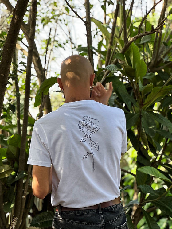 Rose White T-Shirt | Eliran Nargassi