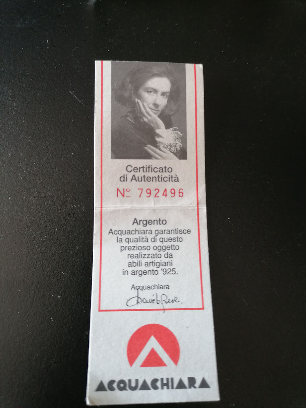 Miniatura: Espejo tarjetero francès de plata y nacar