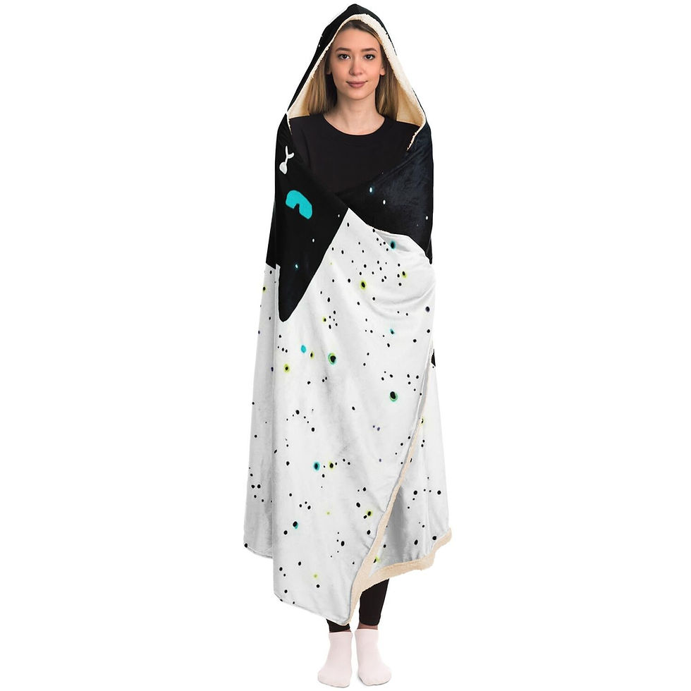 Thumbnail: Space Cat Hooded Blanket