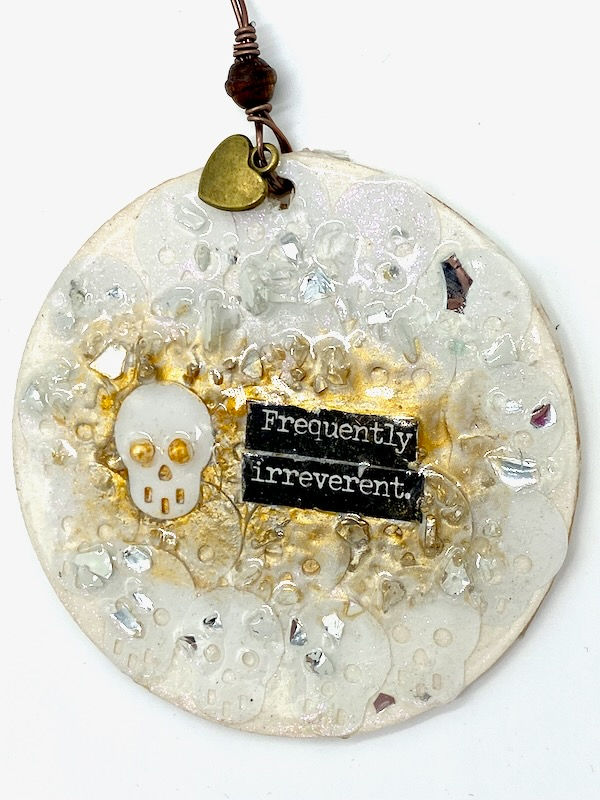 Frequently Irreverent Skull Ornament