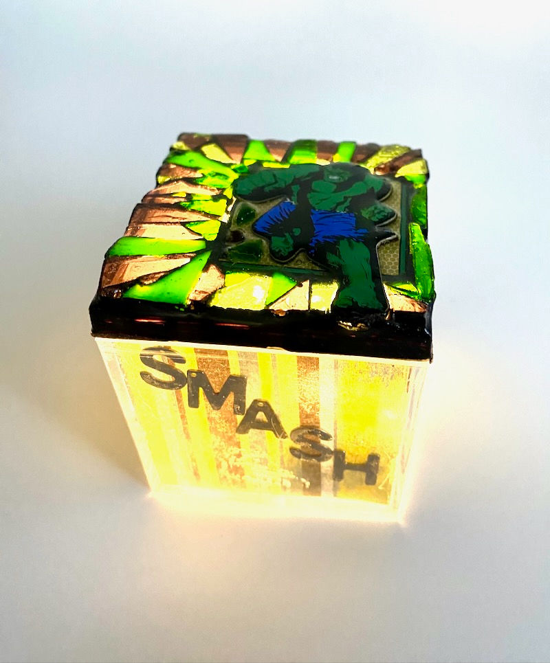 Light Up Mosaic Box - Hulk