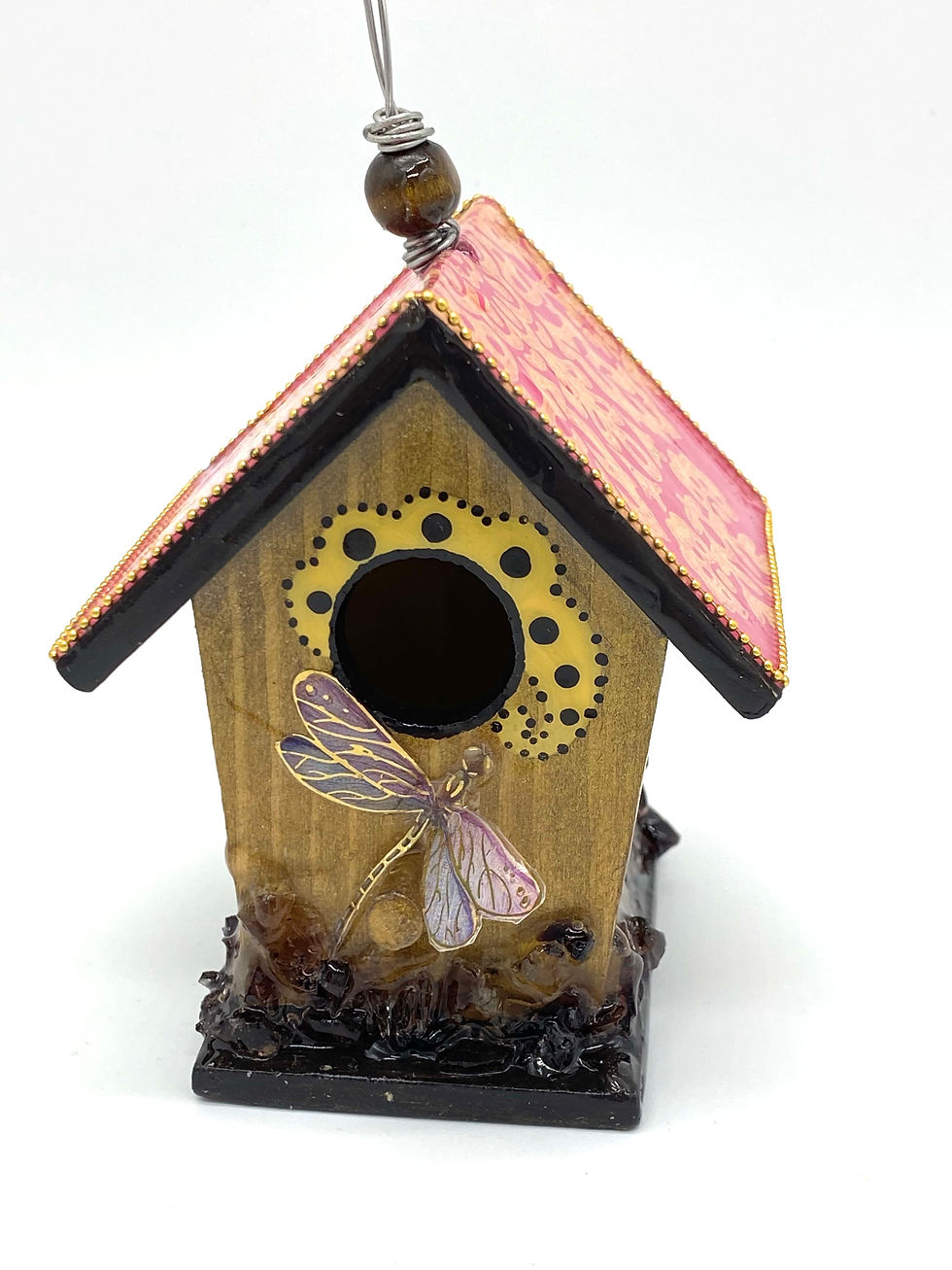 Thumbnail: Dragonfly Birdhouse Ornament
