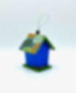 Thumbnail: Tree of Life Blue Birdhouse Ornament