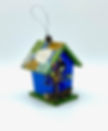 Thumbnail: Tree of Life Blue Birdhouse Ornament