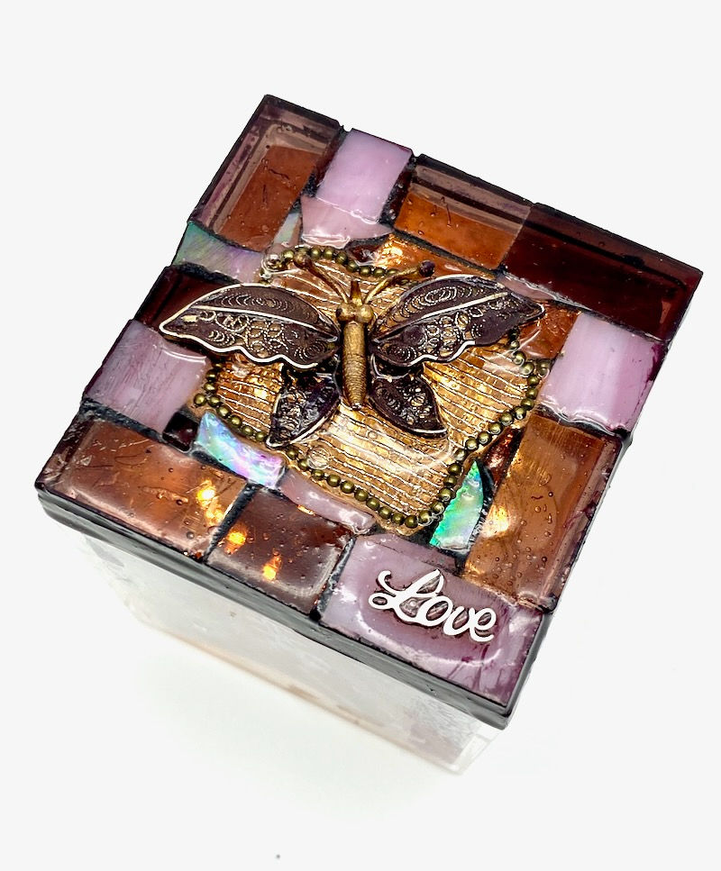 Thumbnail: Light Up Mosaic Box - Butterfly