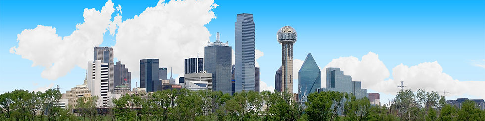 Thumbnail: DALLAS SKYLINE WITH TREELINE right