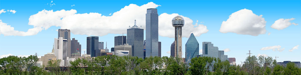 Thumbnail: DALLAS SKYLINE WITH TREELINE right