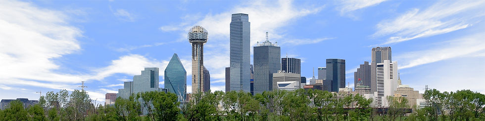 Thumbnail: DALLAS SKYLINE WITH TREELINE left