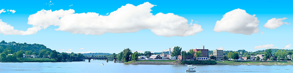 Thumbnail: MARRIETTA OHIO WITH RIVER AND BRIDGE