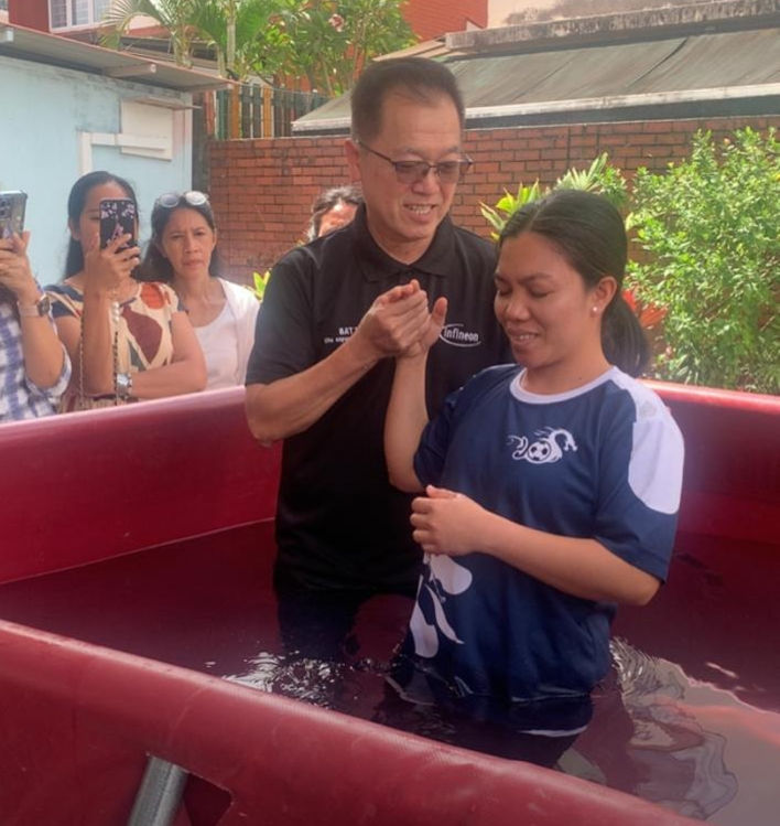 Baptism at Pasir Ris Park