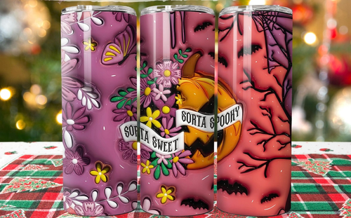 Halloween Sorta Sweet Sorta Soooky 20oz Tumbler. Hot & Cold Drinks