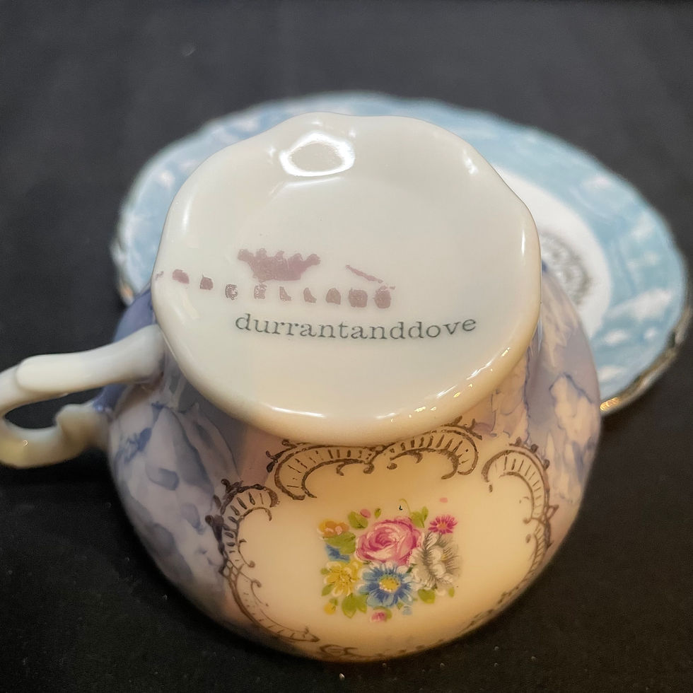 Miniature : Funny Tea Cup,Anus du Poulpe,Vintage Rude Unique Upcycled Insult,Birthday gift