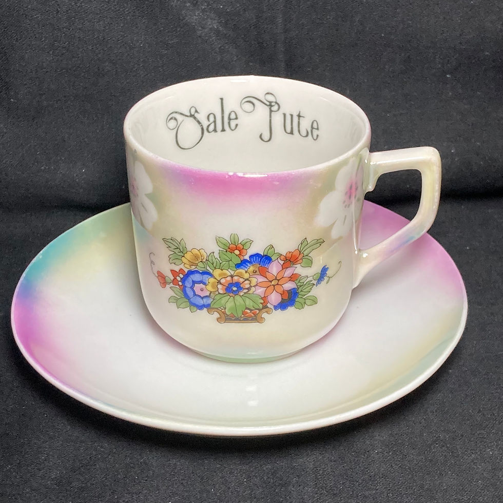 Thumbnail: Sale pute espresso cup vulgar funny upcycled vintage unique French gift