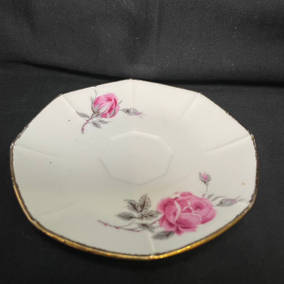 Miniature : J'aime la chatte, espresso coffee set, Unique upcycled vintage french porcelaine