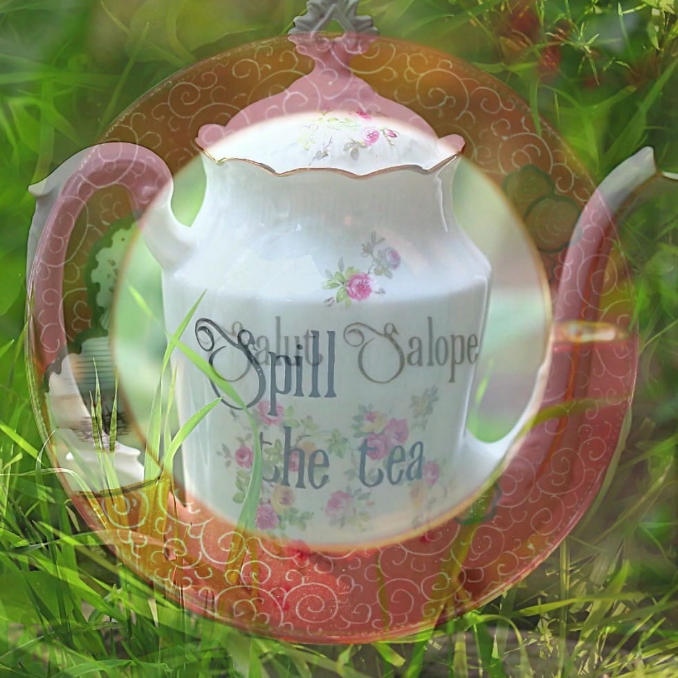 Thumbnail: Vulgar teacup,Salut Salope,Vintage Upcycled Porcelain,Insult, funny unique gift