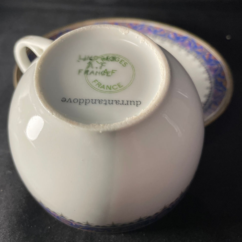 Miniature : J'aime la bite funny coffee / tea cup, rude upcycled vintage unique porcelaine