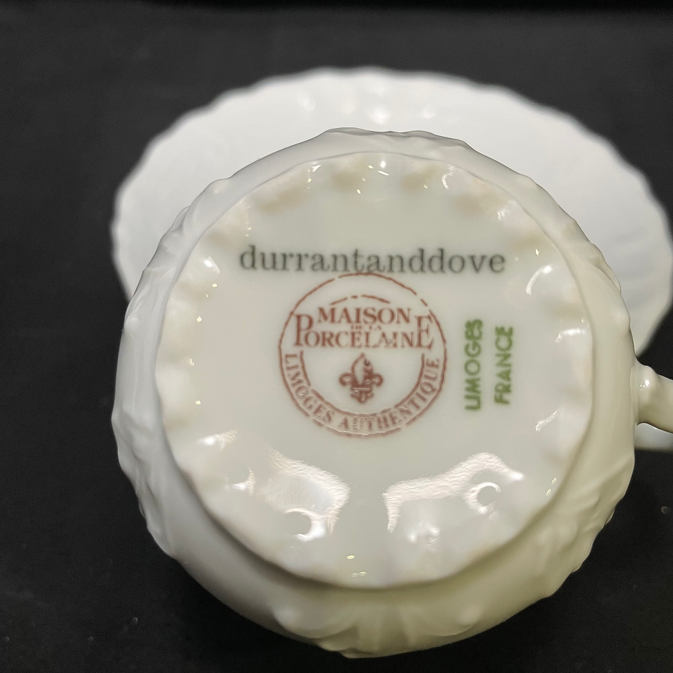 Miniature : Bonjour Grognasse, Vulgar espresso cup, funny upcycled tasse jurons, vintage